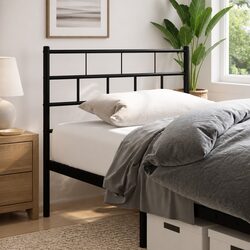 107cm Black Metal Headboard – Specifications and Features
