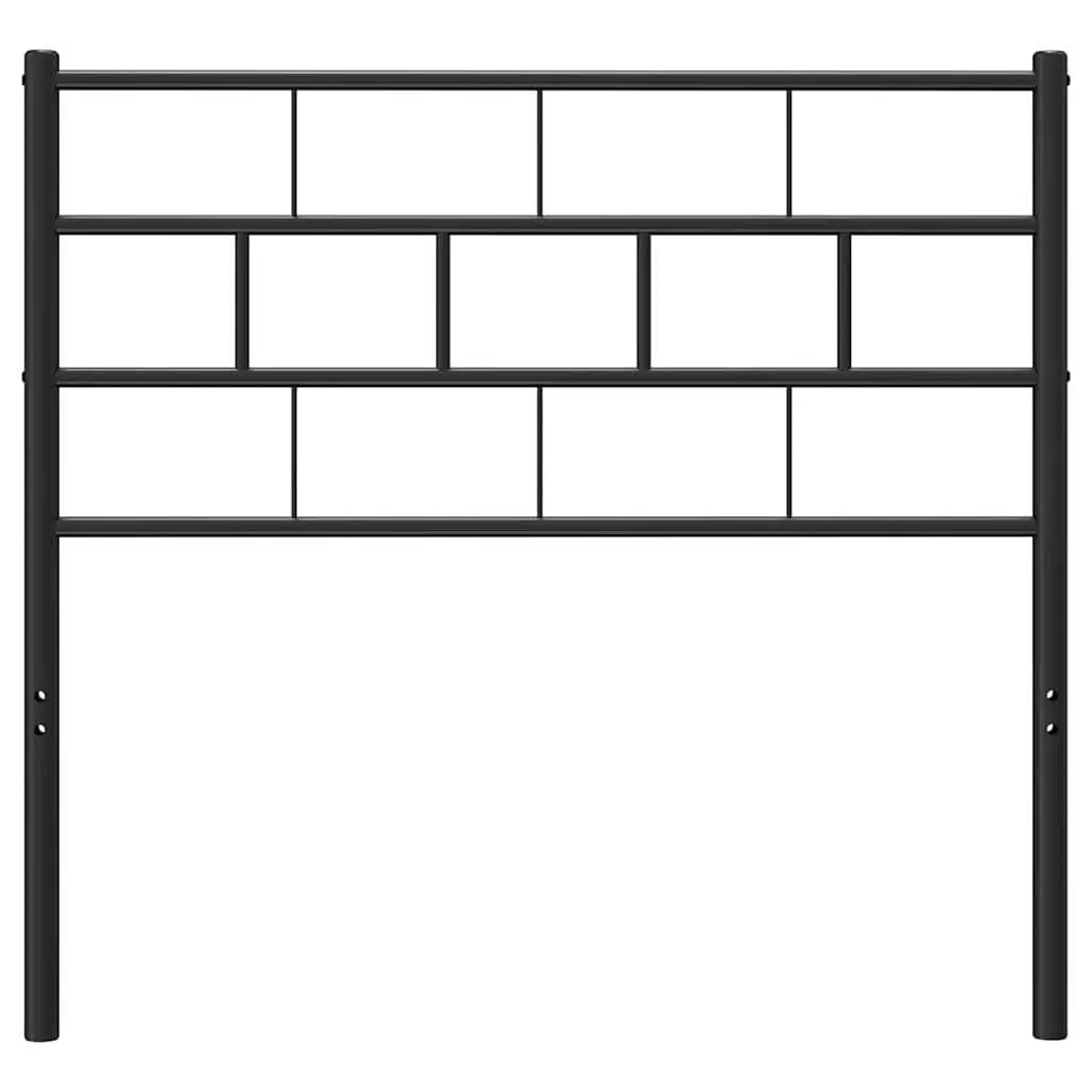 Metal Headboard Black 107cm Bedroom