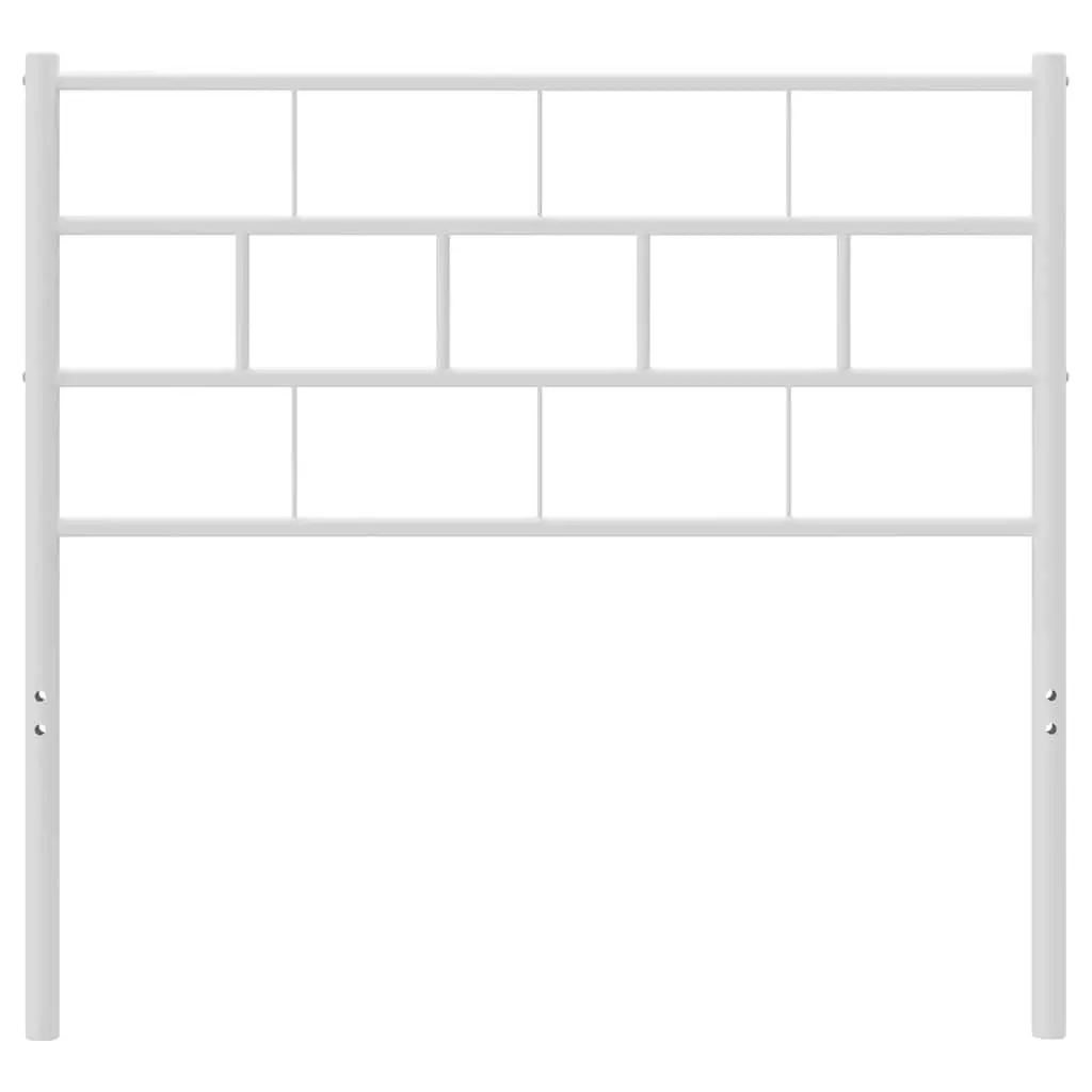 Metal Headboard White 90cm Bed Header Powder Coated Steel Frame