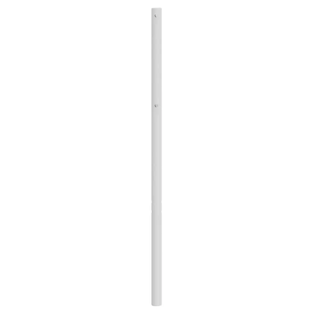 Metal Headboard Bedroom 107cm White Powder-Coated Steel