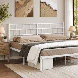White Metal Headboard 180cm - Specifications and Features