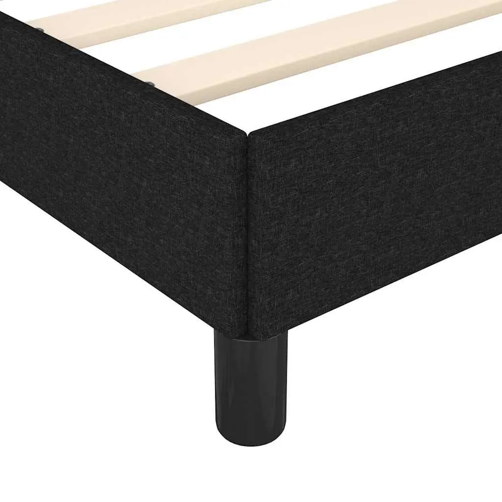 King Single Bed Frame in Black Fabric