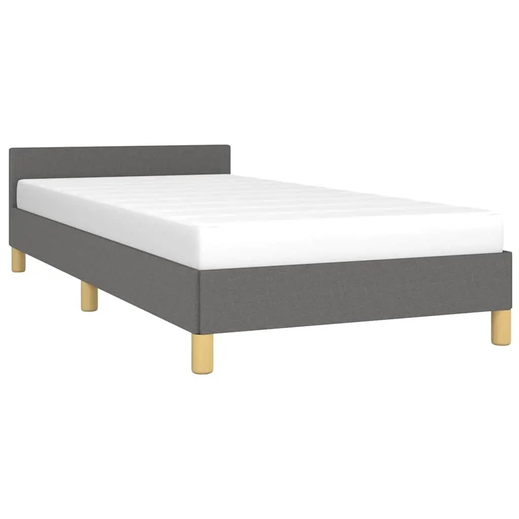 King Single Bed Frame with Fabric Headboard