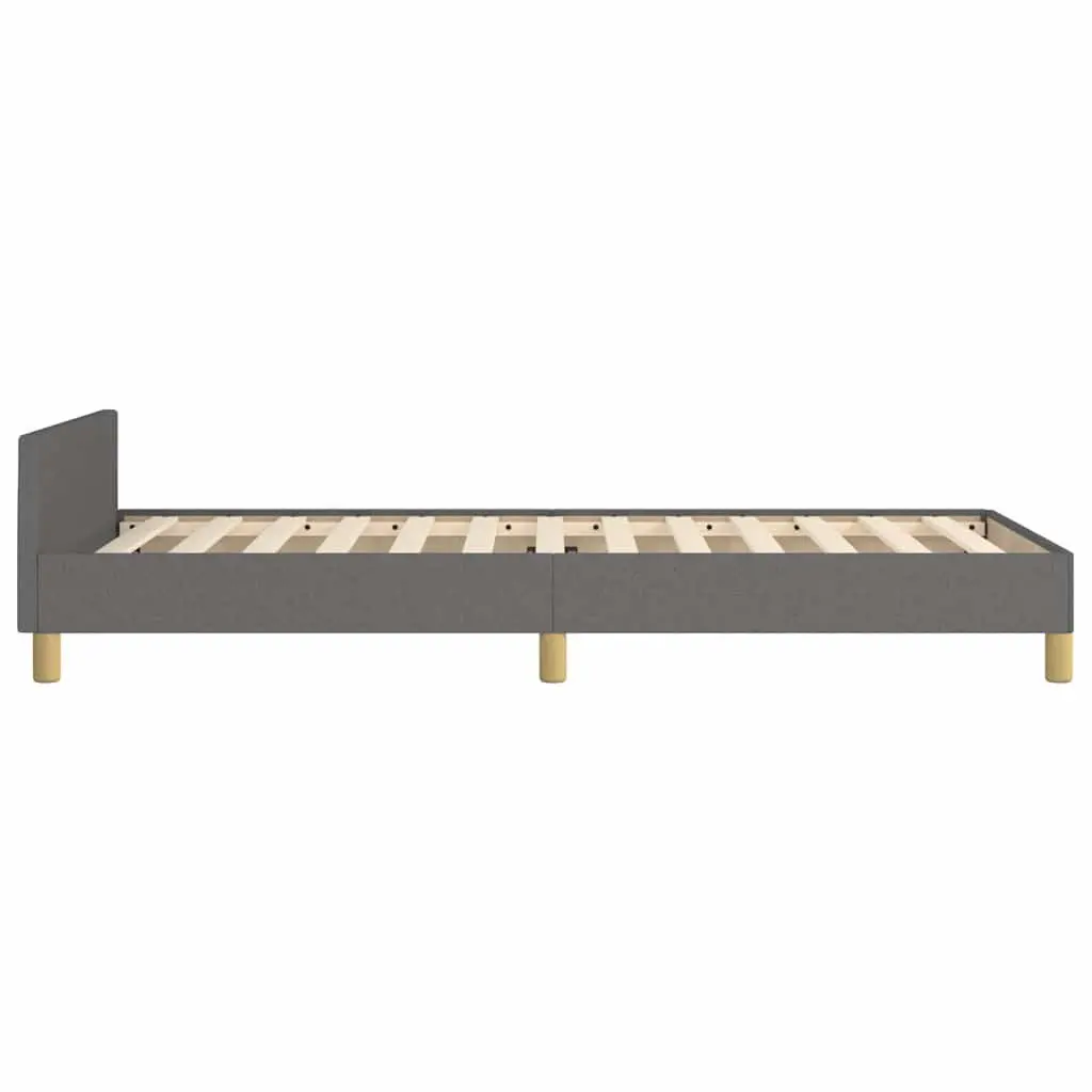 King Single Bed Frame with Fabric Headboard
