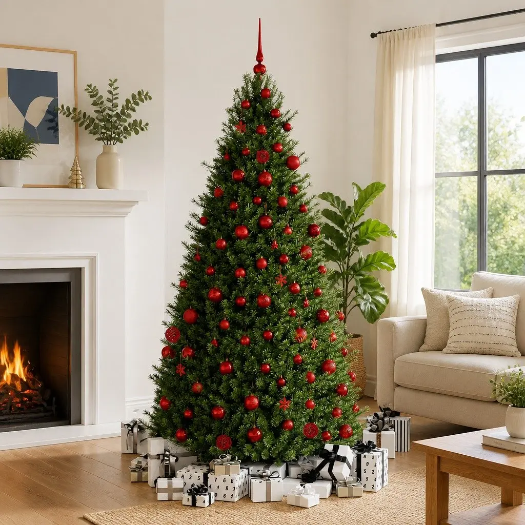 111-Piece Red Christmas Bauble Set