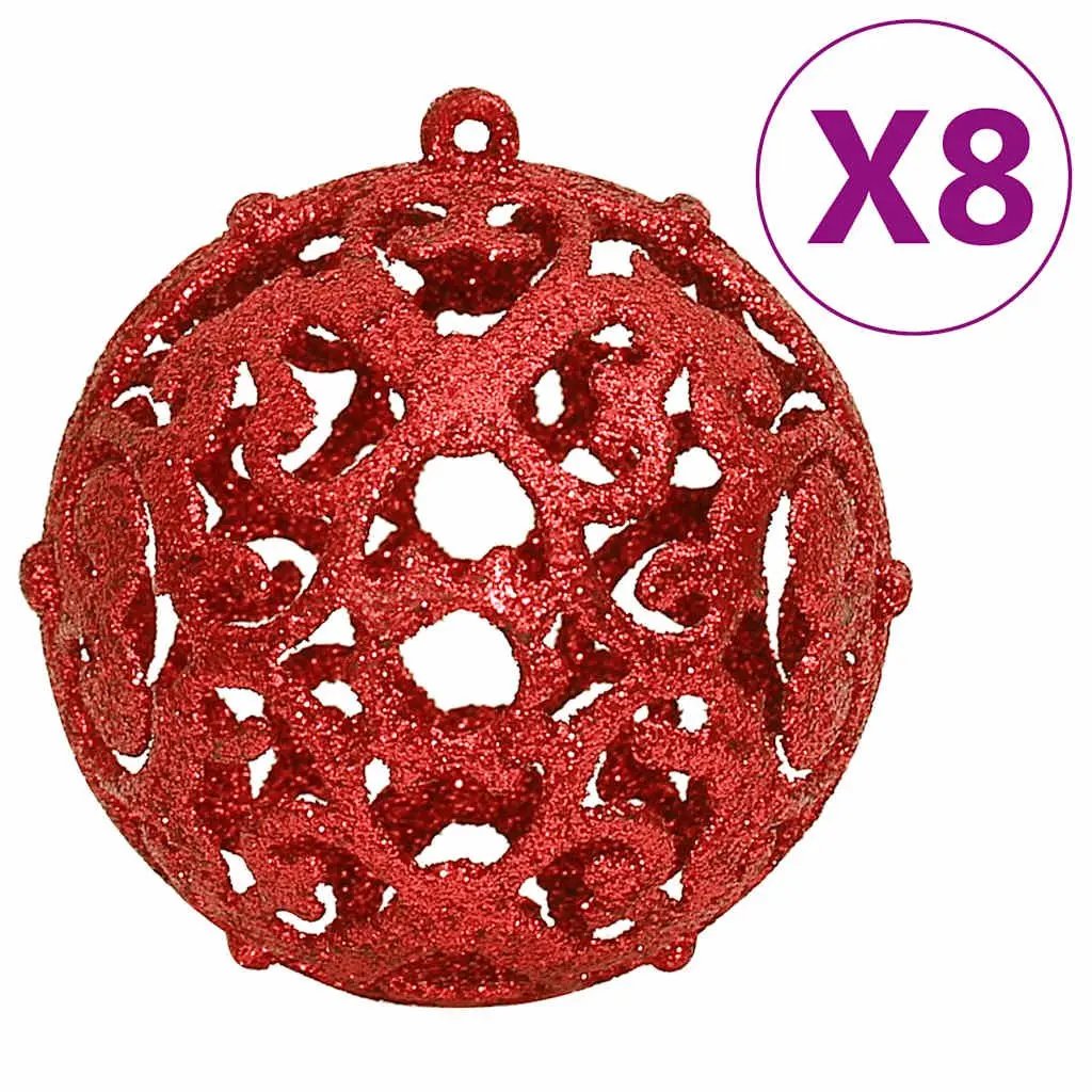111-Piece Red Christmas Bauble Set