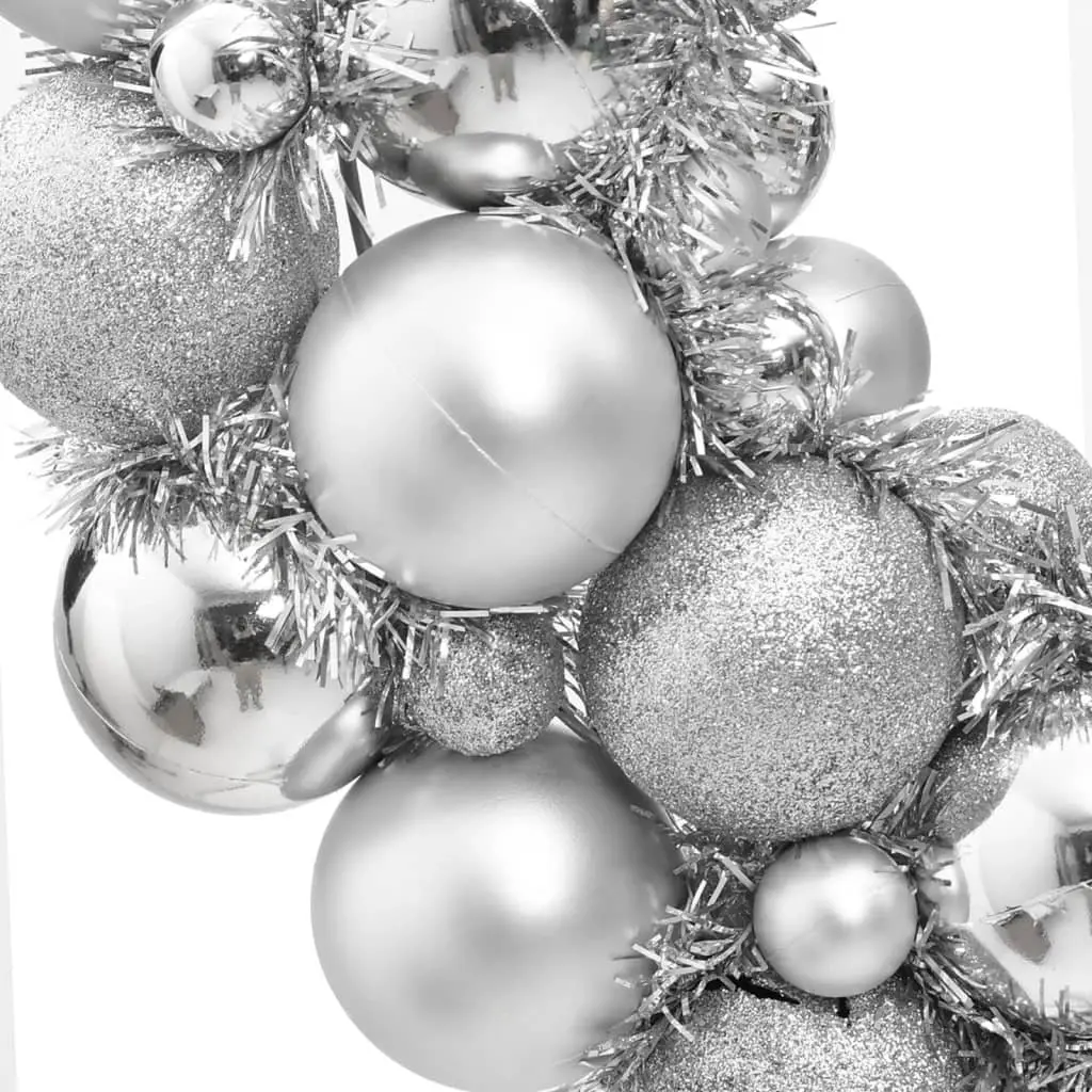 Christmas Wreath Silver 45cm Holiday Decoration