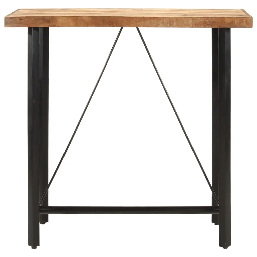 Bar Table 110x55x107 cm Solid Wood Mango Iron Frame Kitchen Dining Bistro