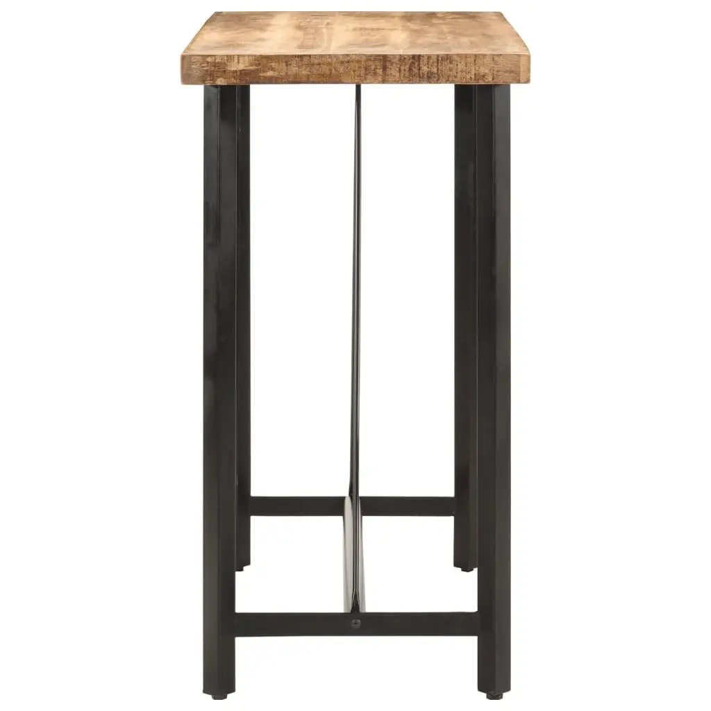 Bar Table 110x55x107 cm Solid Wood Mango Iron Frame Kitchen Dining Bistro