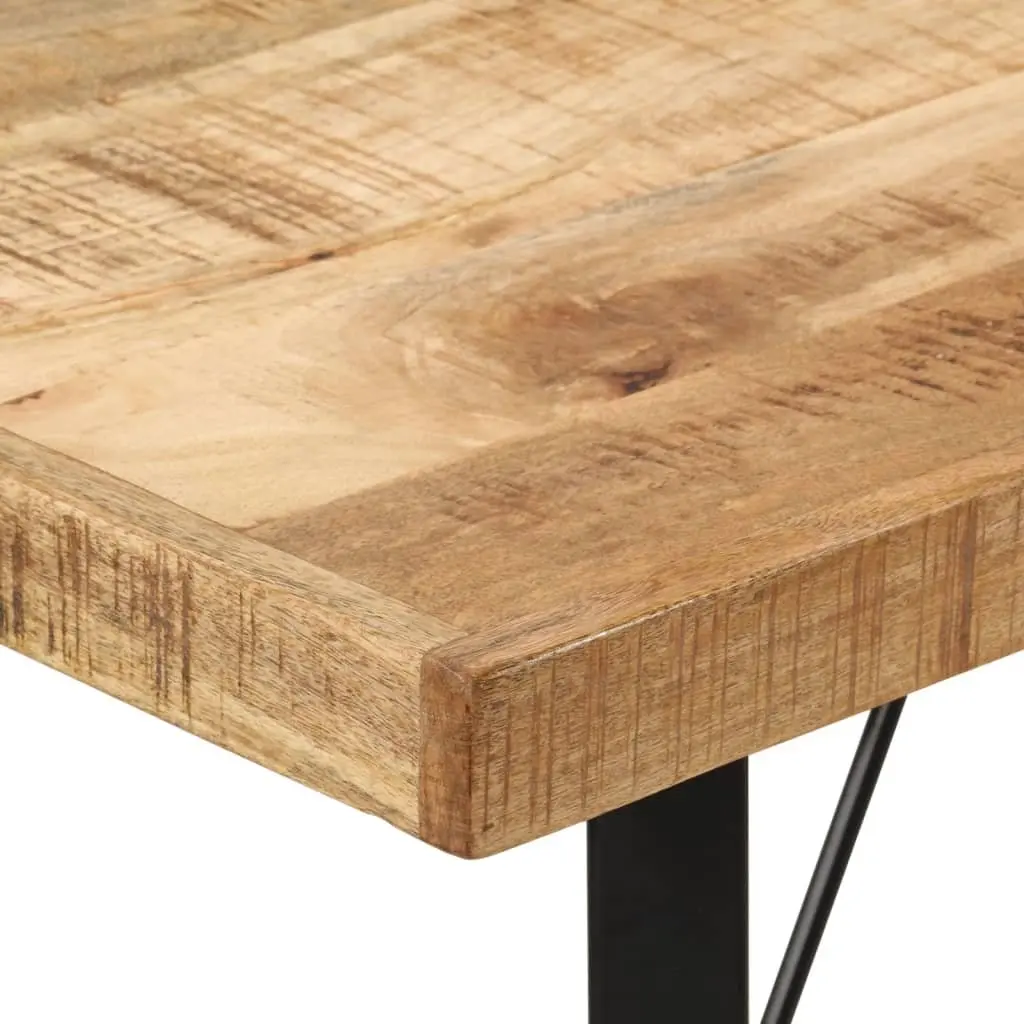 Bar Table 110x55x107 cm Solid Wood Mango Iron Frame Kitchen Dining Bistro
