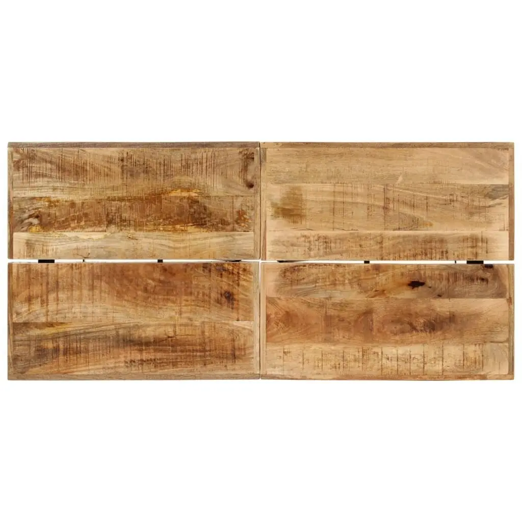 Bar Table 150x70x107 cm Solid Mango Wood Iron Frame Kitchen Dining Bistro