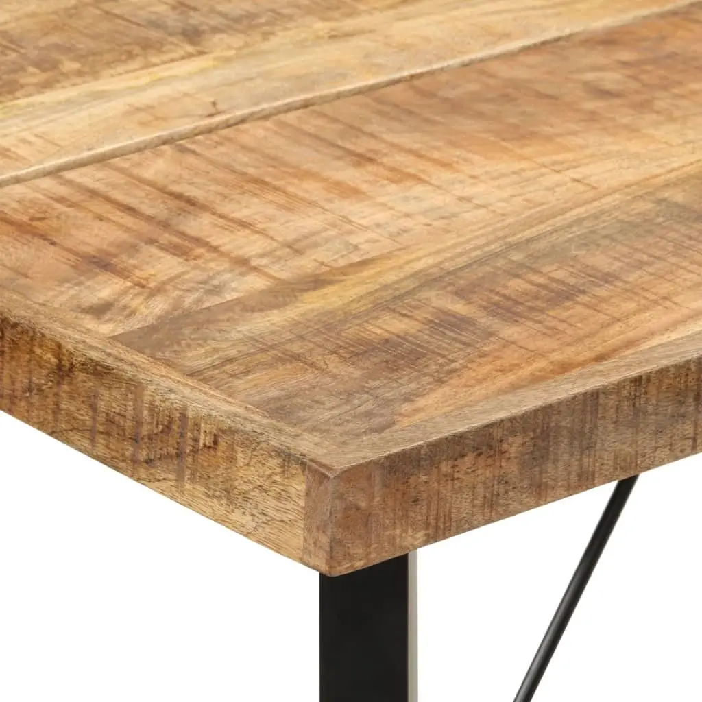 Bar Table 150x70x107 cm Solid Mango Wood Iron Frame Kitchen Dining Bistro