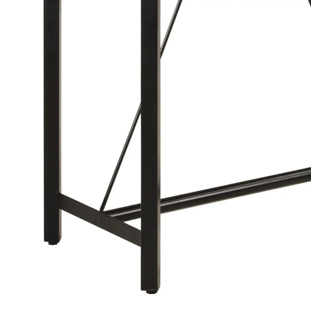 Bar Table 150x70x107 cm Solid Mango Wood Iron Frame Kitchen Dining Bistro