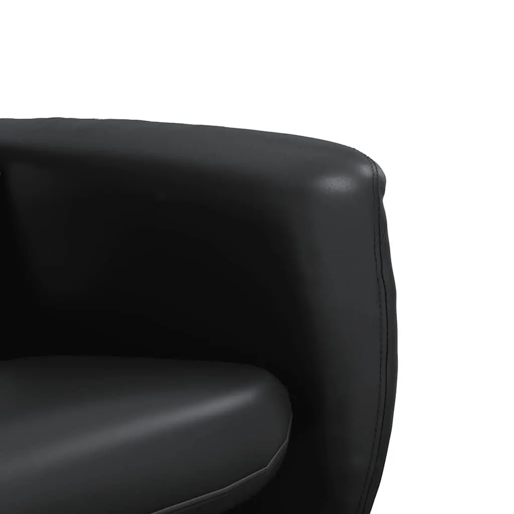 Massage Recliner Chair with Footstool 360 Degree Swivel Vibration Armchair Black