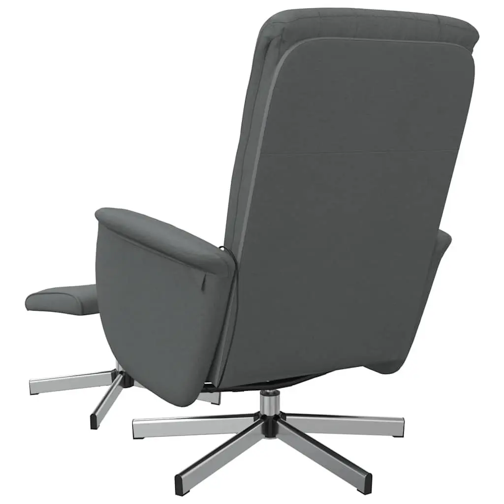 Grey Fabric Recliner Chair with Massage