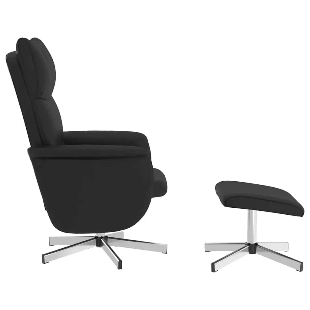 Massage Recliner Chair for Home Faux Leather 360 Degree Swivel with Footstool