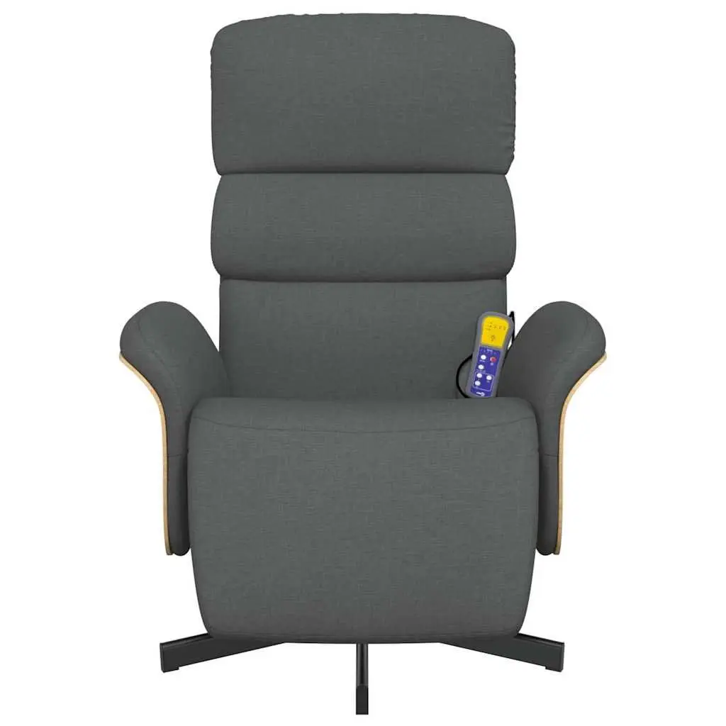 Massage Recliner Chair for Living Room Grey 360 Swivel