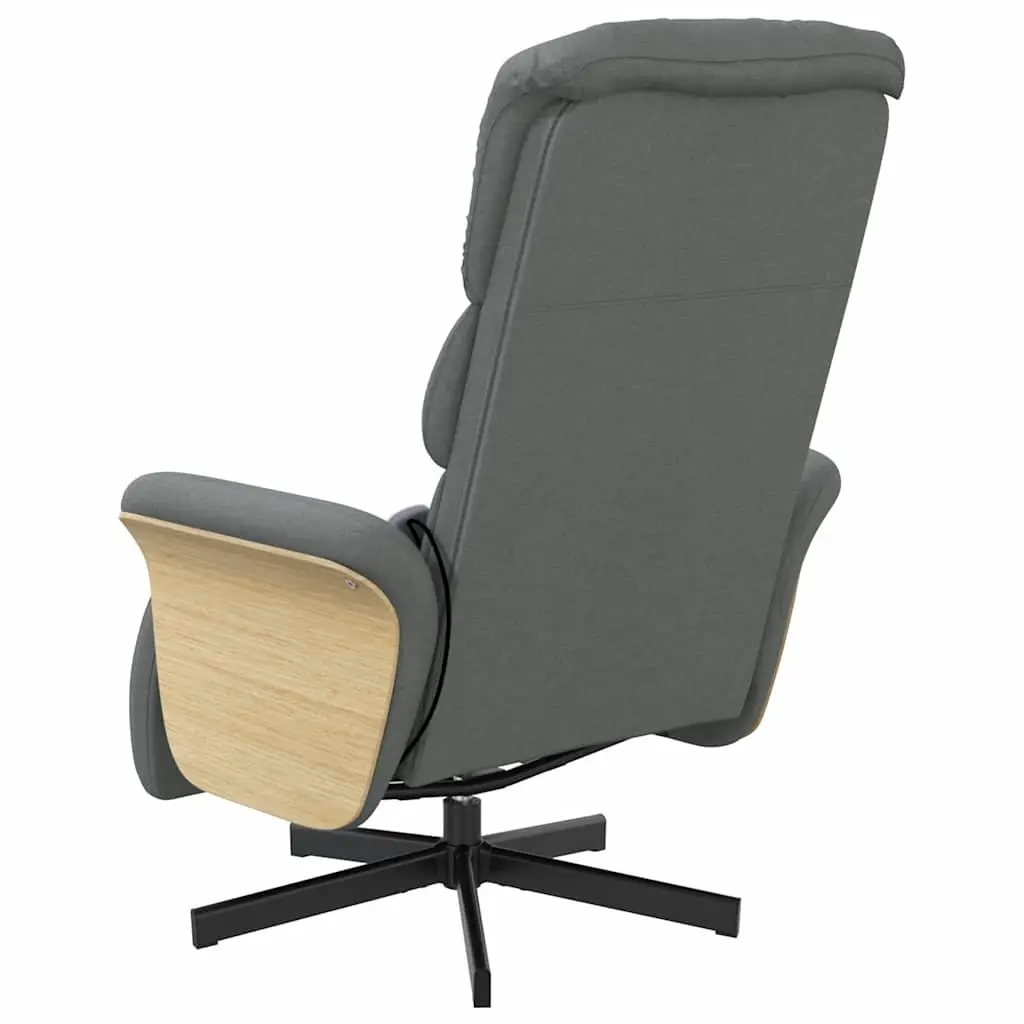 Massage Recliner Chair for Living Room Grey 360 Swivel