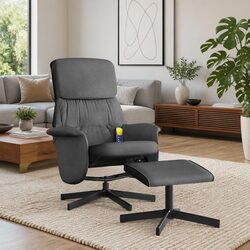 Specifications for Dark Grey Fabric Massage Recliner Chair