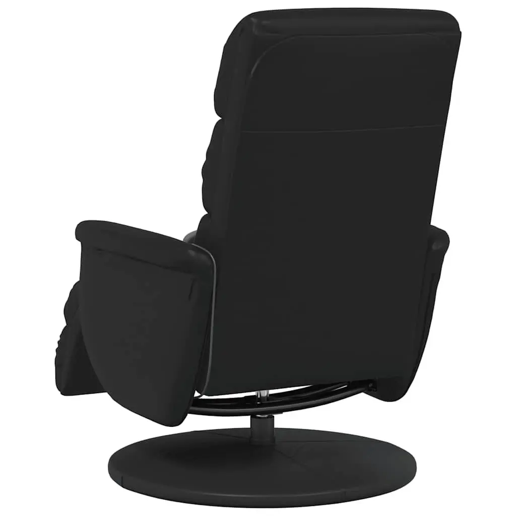 Black Massage Recliner Chair with Footrest