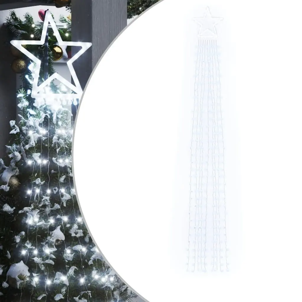 Christmas Tree Light 320 Cold White LEDs 8 Modes Waterproof Outdoor Indoor