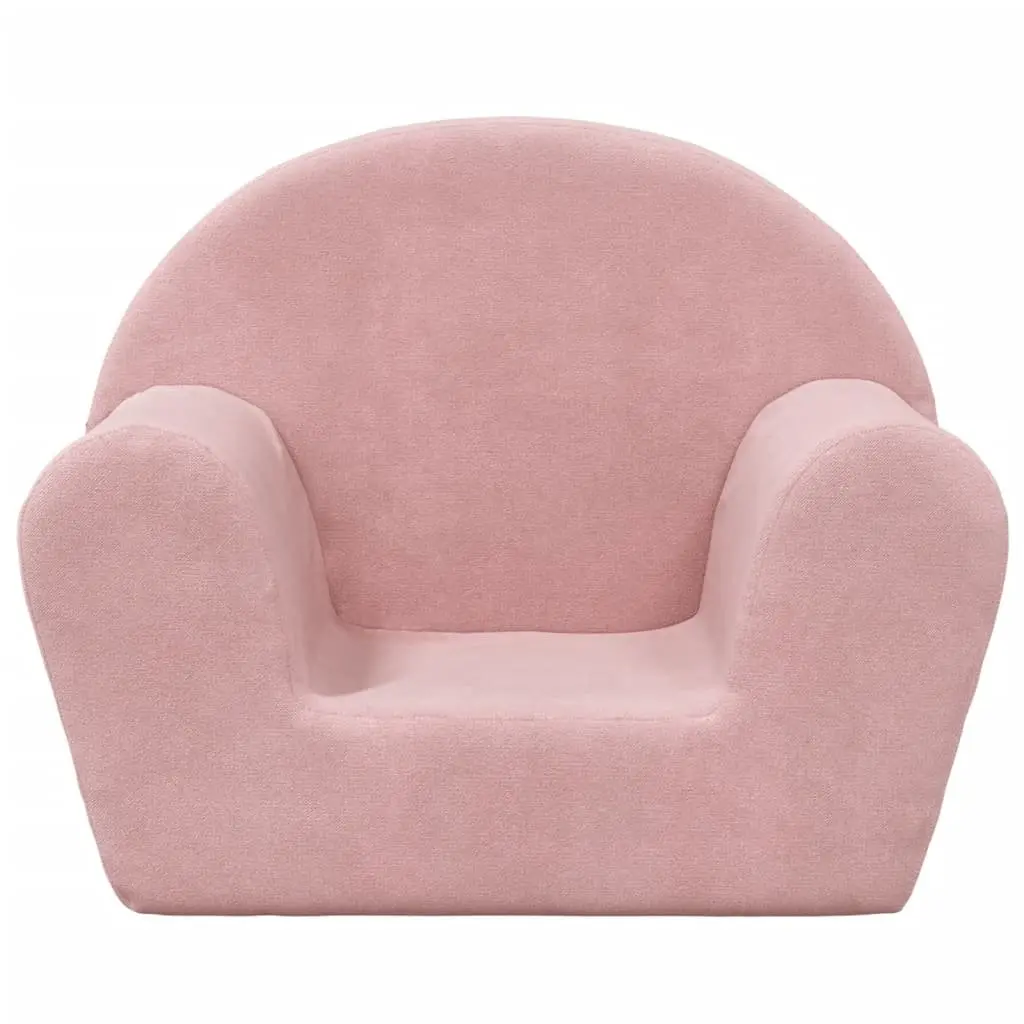 Kids Sofa for Children Room Pink Soft Plush Removable Washable