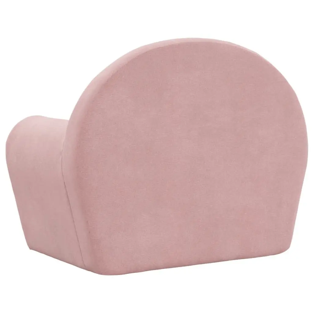 Kids Sofa for Children Room Pink Soft Plush Removable Washable