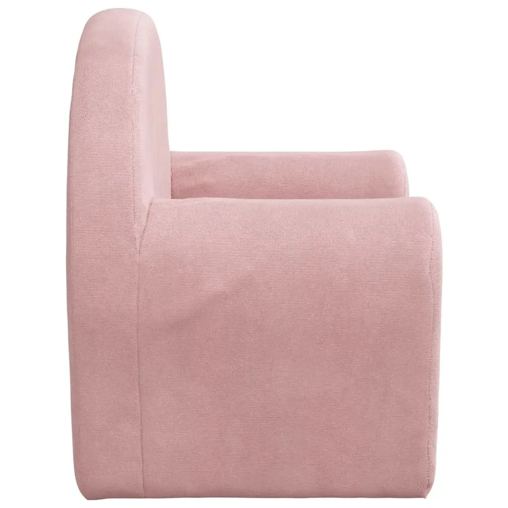 Kids Sofa for Children Room Pink Soft Plush Removable Washable