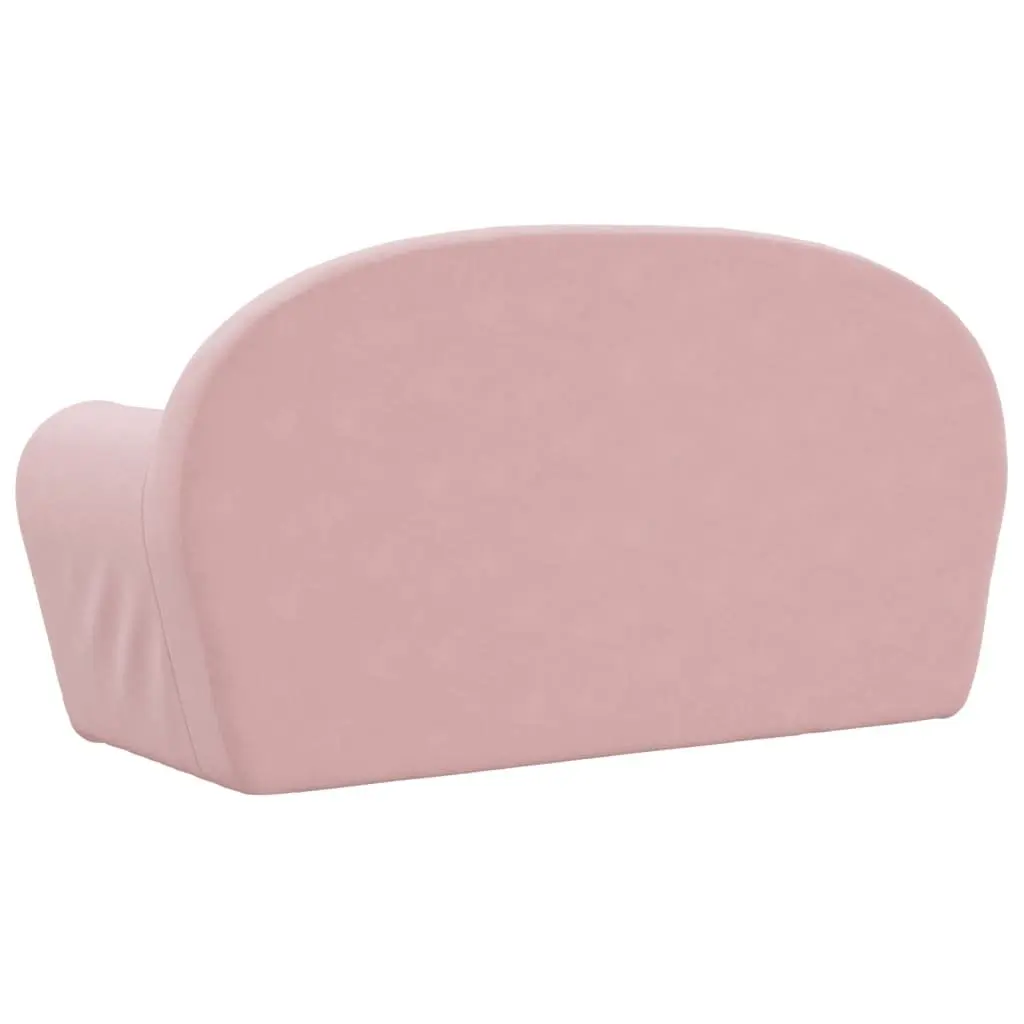 Kids Sofa Bed for Playroom 2-Seater Soft Plush Convertible Armchair