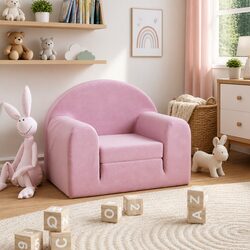 Specifications for Kids' Sofa Bed: Pink Plush 2-in-1