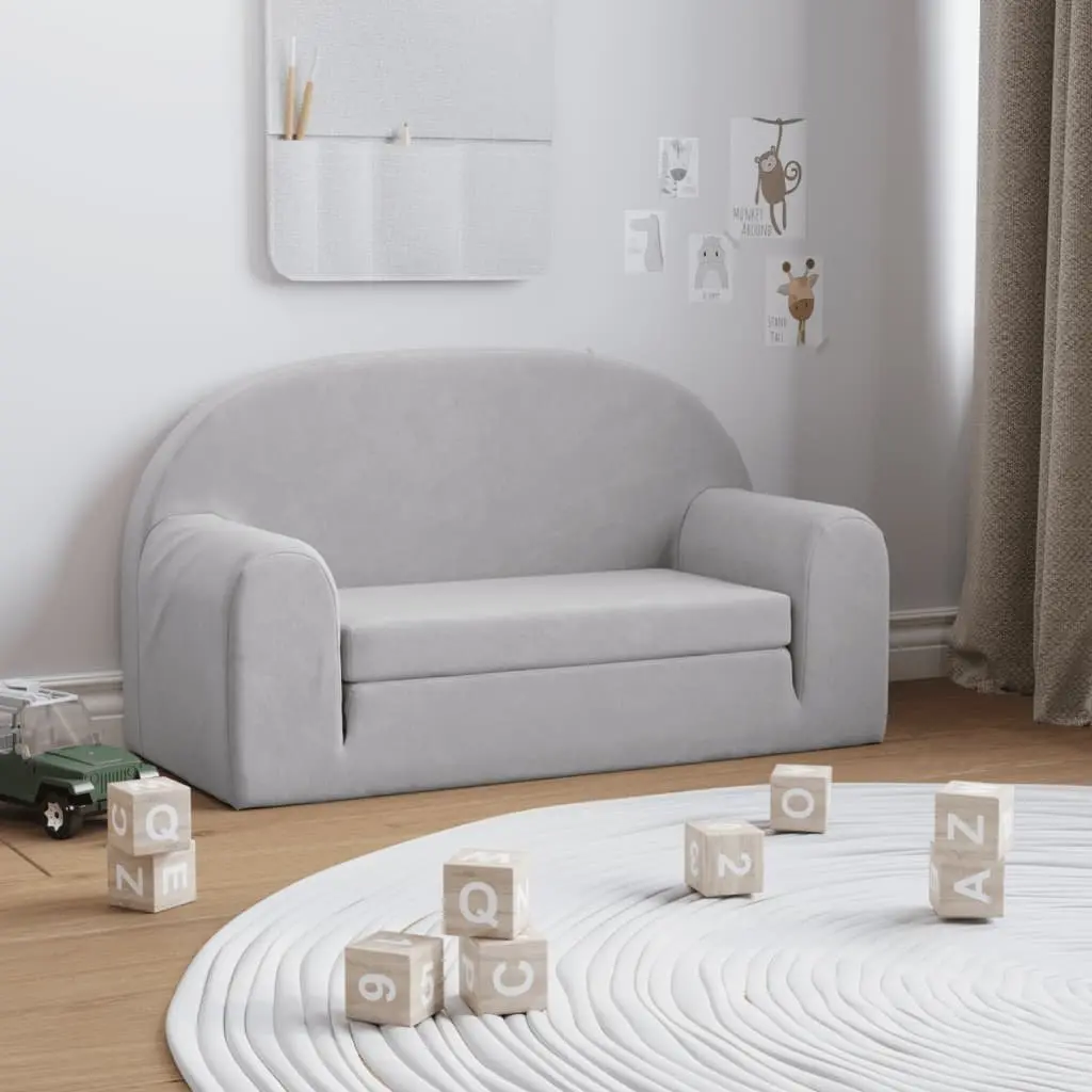 Kids 2-Seater Sofa Bed with Removable Cover