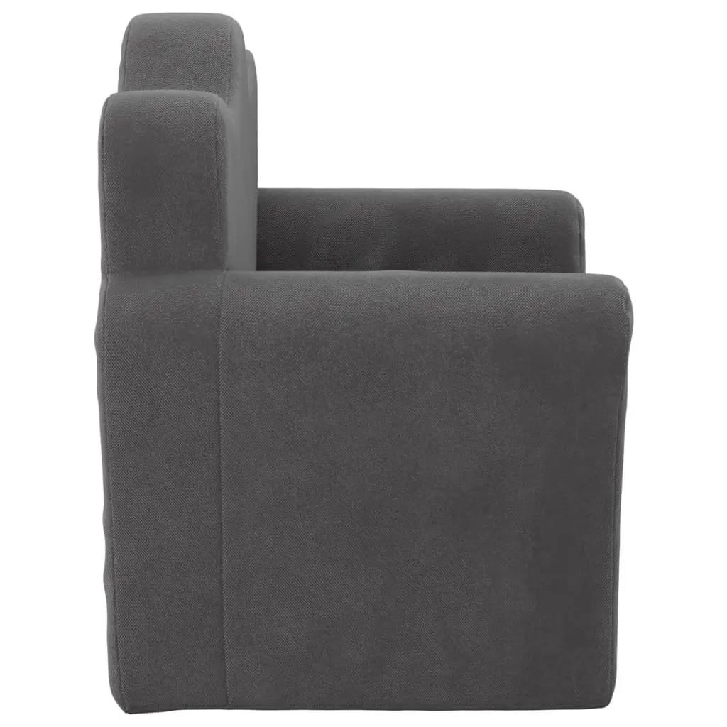 Kids Sofa Anthracite Soft Plush Couch Children Furniture Comfortable Reading
