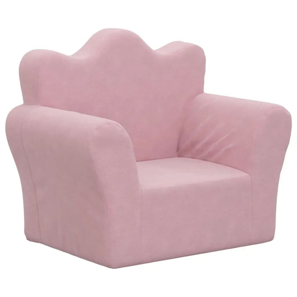 Pink Kids Sofa with Removable Cover