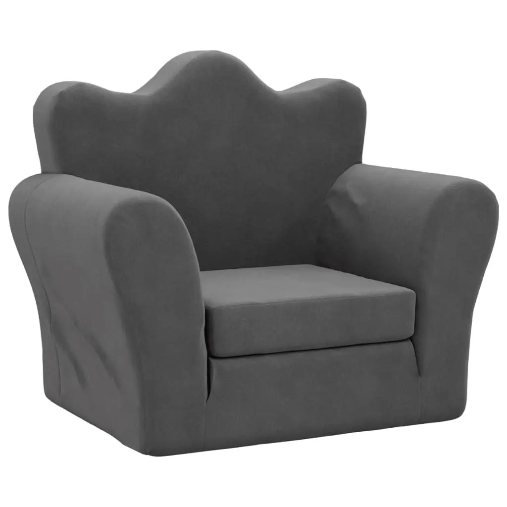 Kids Sofa Bed Folding 2-in-1 Armchair Toddler Soft Plush Removable Cover