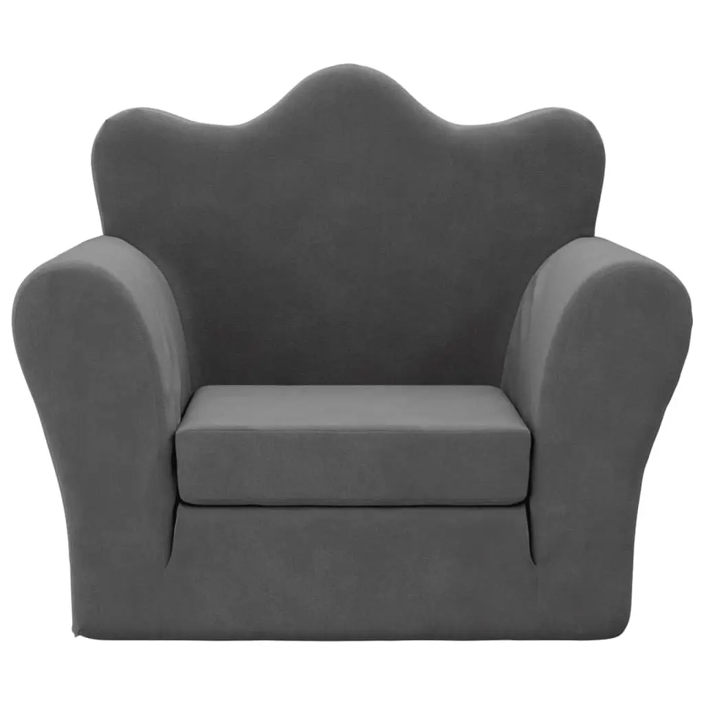 Kids Sofa Bed Folding 2-in-1 Armchair Toddler Soft Plush Removable Cover
