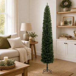 Realistic 270cm Green Christmas Tree with Metal Stand