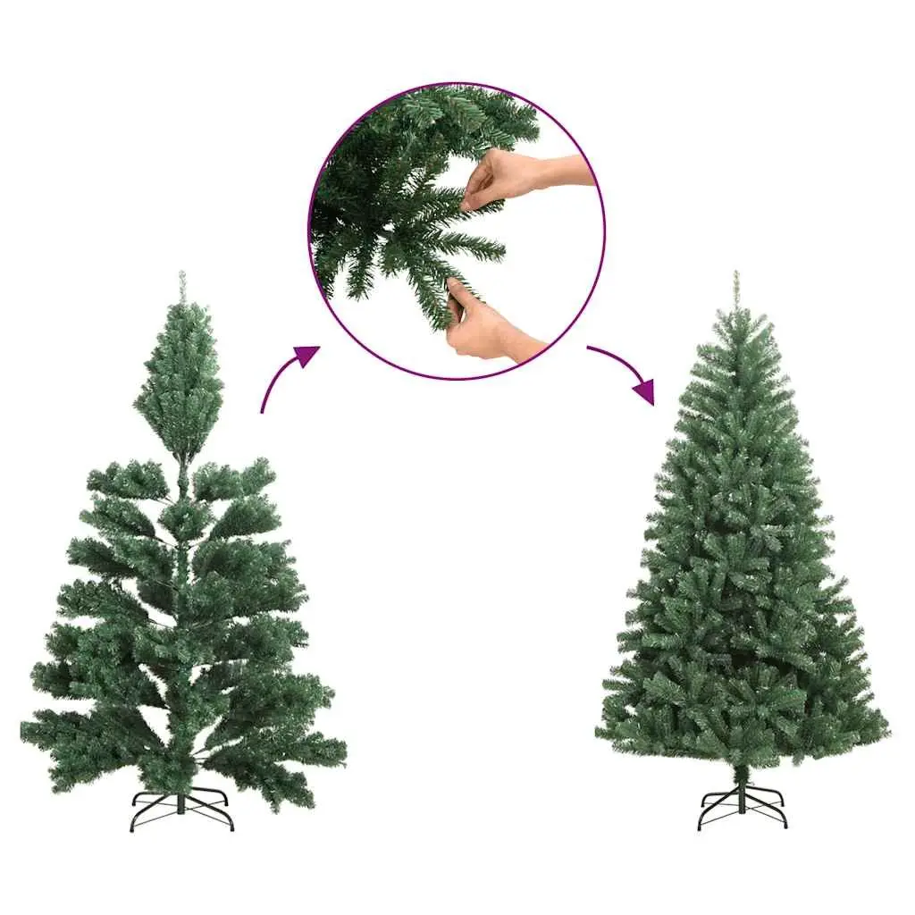 Slim Christmas Tree 270cm Artificial Green for Holiday Decoration