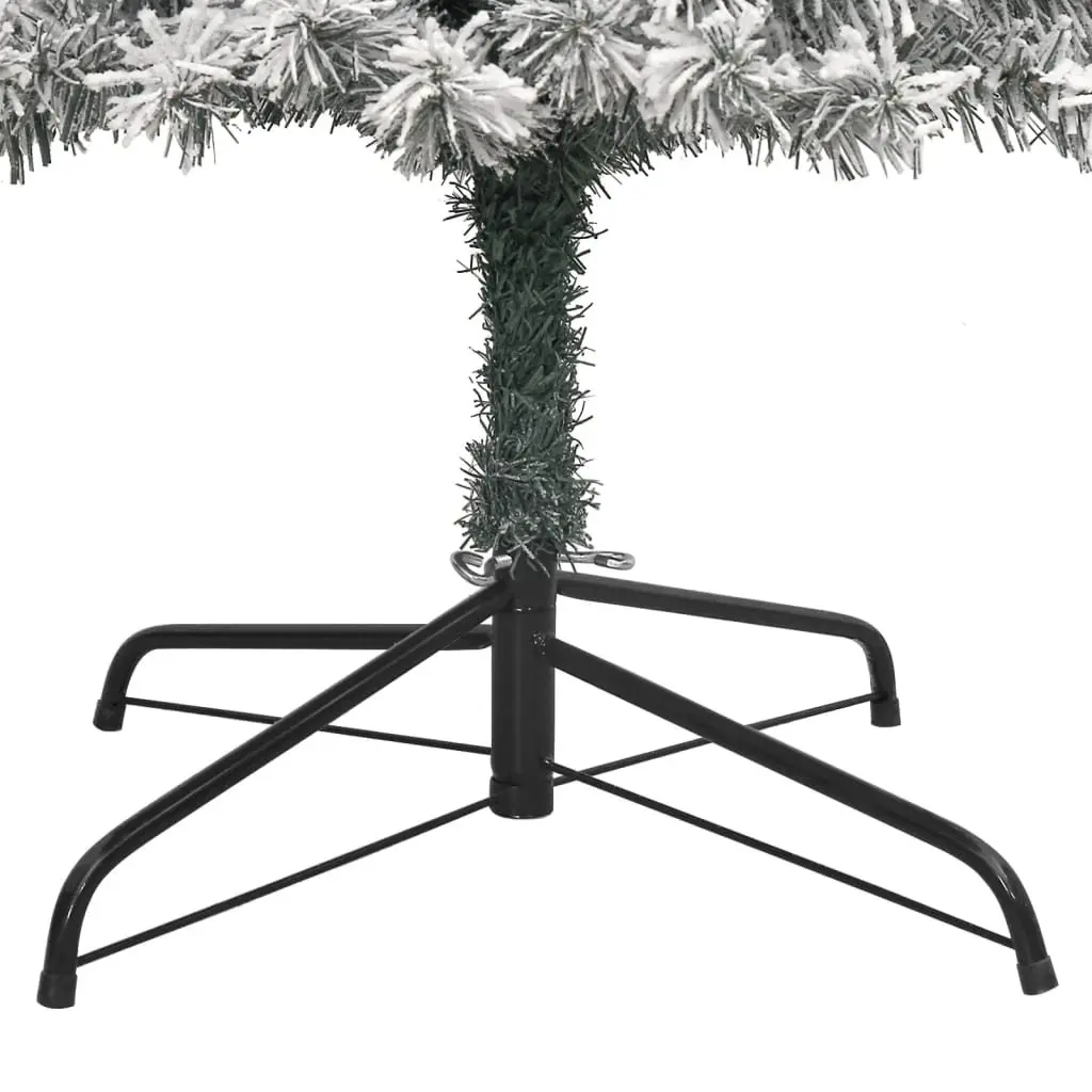 Slim Christmas Tree for Holiday Seasonal Decoration 270cm White Flocked Snow PVC
