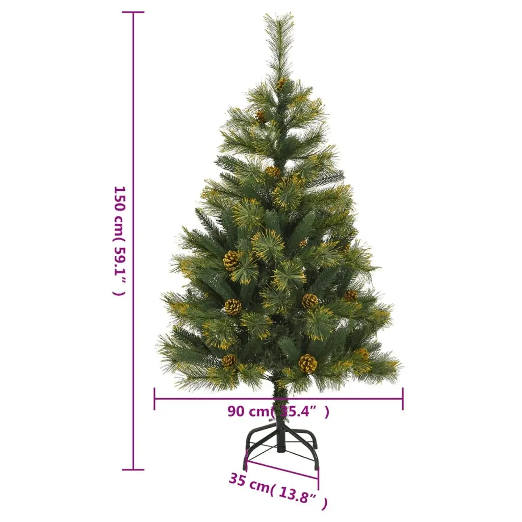 Artificial Christmas Tree for Holiday Decoration 150cm Green