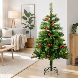 Specifications of 120cm Artificial Christmas Tree with Metal Stand