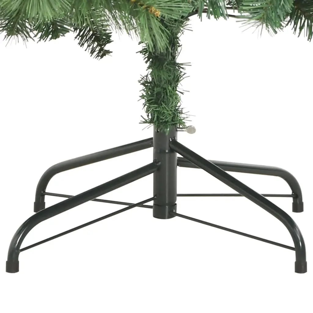 Artificial Hinged Christmas Tree 180cm Green with Cones Berries Festive