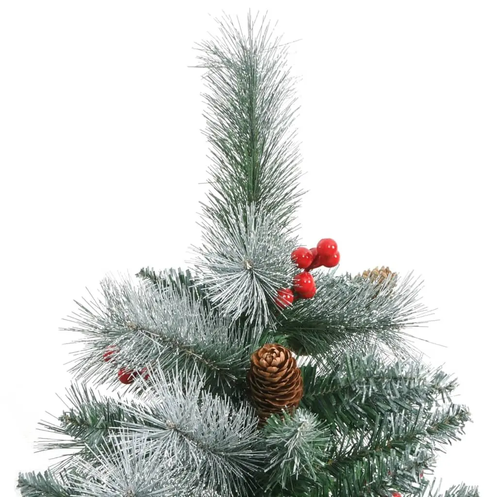 180cm White Hinged Christmas Tree