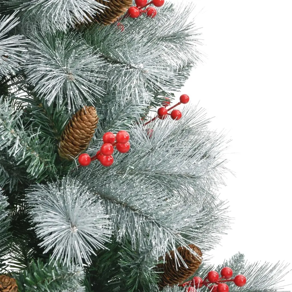 180cm White Hinged Christmas Tree