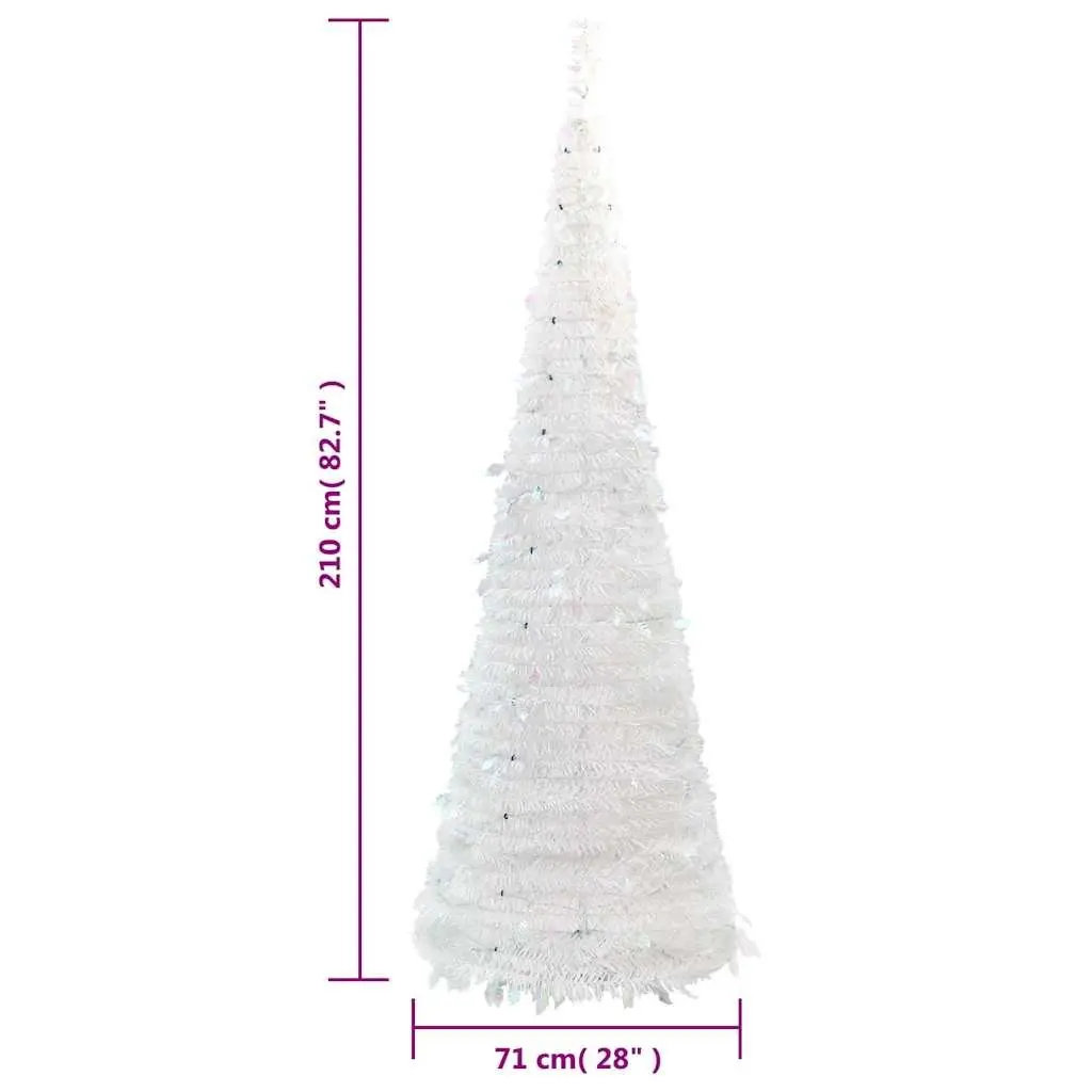 210cm Artificial Christmas Tree with 200 LEDs