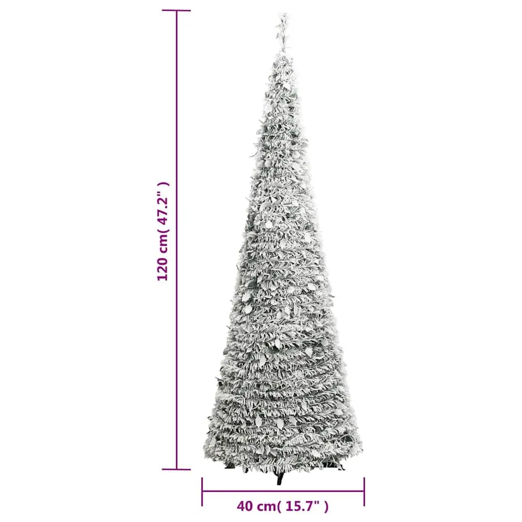 120cm White Flocked Christmas Tree