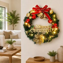 Specifications of 30cm Christmas Wreath with 15 LED Lights