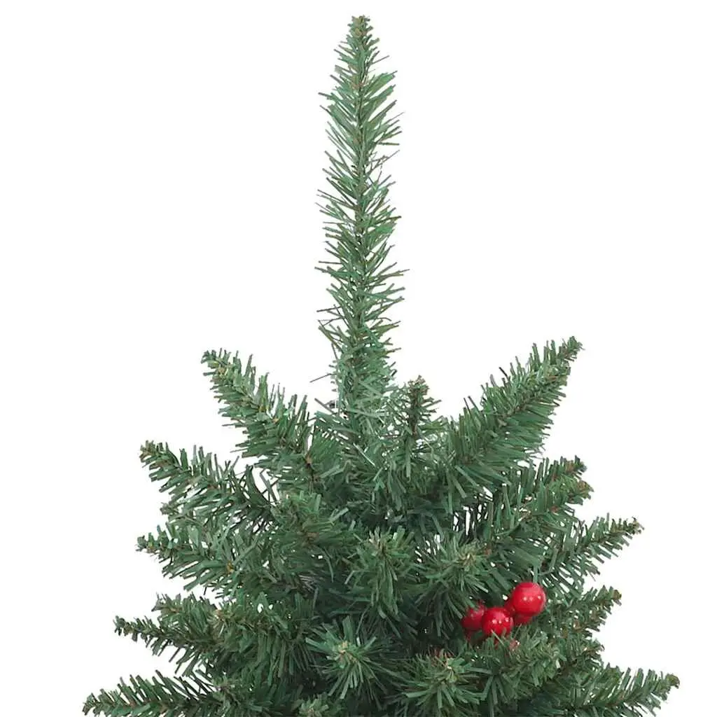 Artificial Christmas Trees 120cm Green for Home Decoration 2 Piece LED Lighted