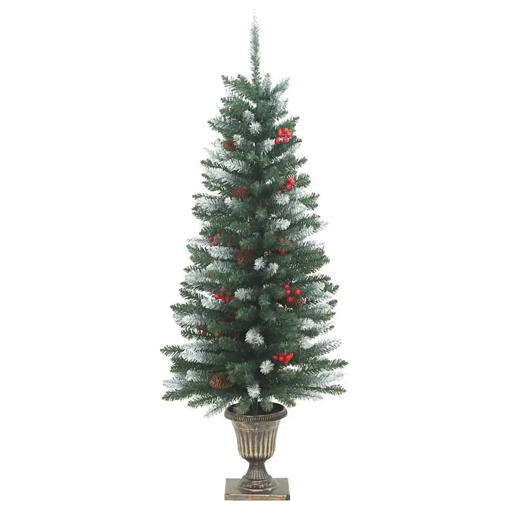 Artificial Christmas Tree Entryway 120cm Green with 100 LEDs and 8 Lighting Modes