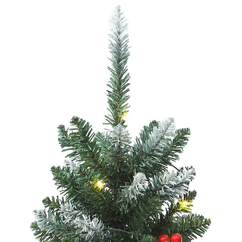 Artificial Christmas Tree Entryway 120cm Green with 100 LEDs and 8 Lighting Modes