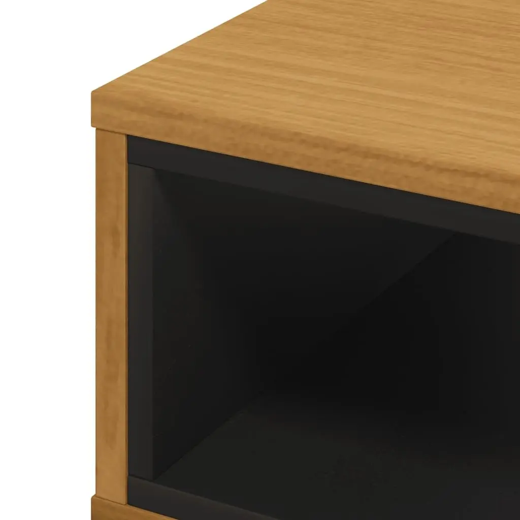 Coffee Table Solid Pine Wood Brown Living Room Accent Furniture Storage